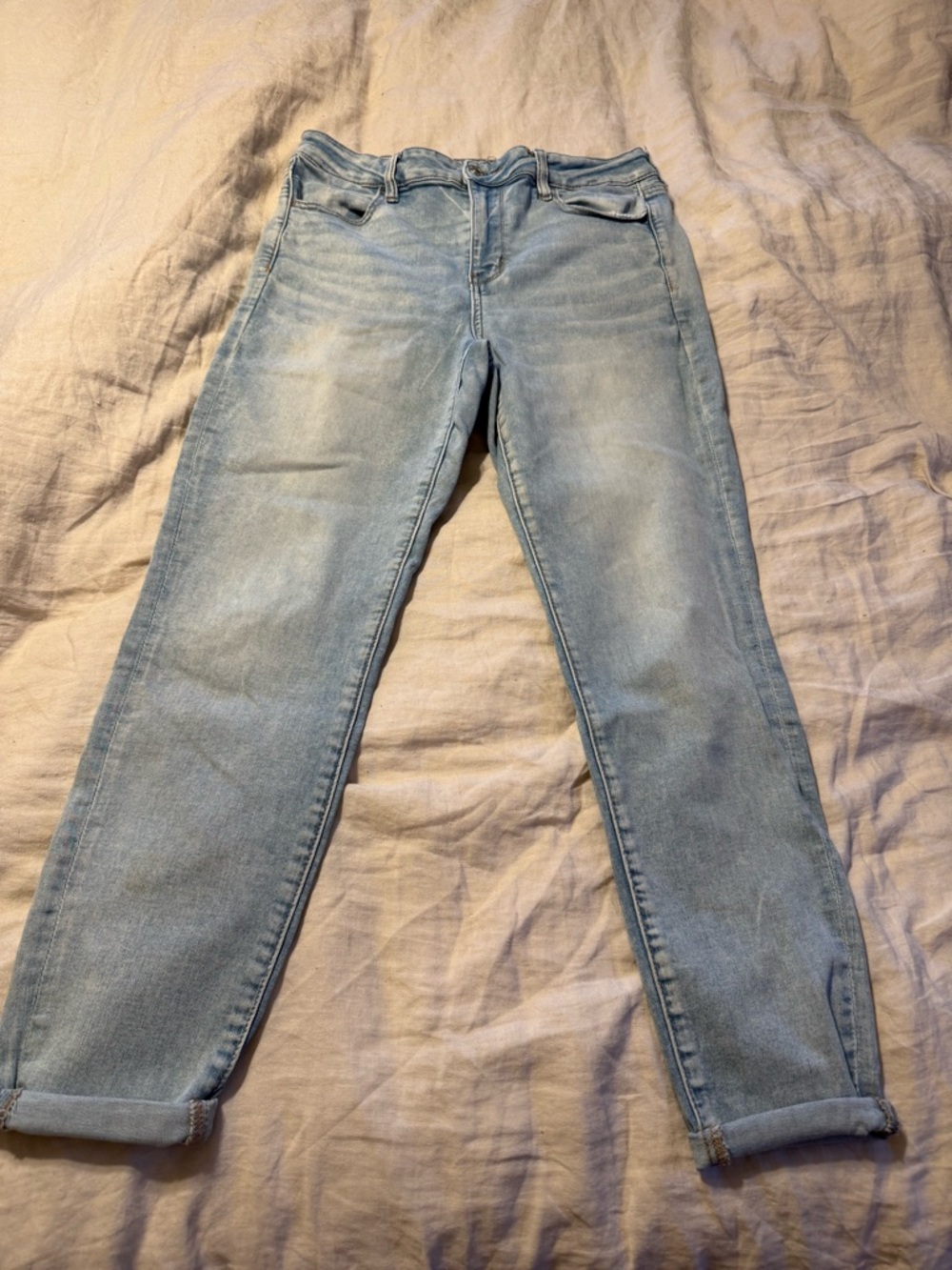 American Eagle Outfitters Light Blue Boyfriend Jeans